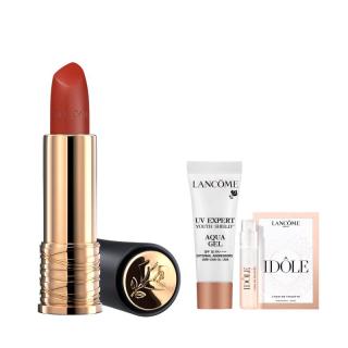 兰蔻 小蛮腰 全新菁纯丝绒雾面唇膏 #196朱砂橘 3.4g