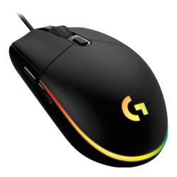 罗技 G102 二代 有线鼠标 8000DPI RGB 黑色