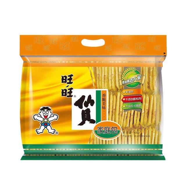 PLUS会员、今日必买：旺旺 仙贝 400g 家庭包