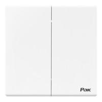 三雄极光 空调墙壁开关插座面板 电工电料 单开双控开关一开五孔 致远 开关 二位双控 10A250V白色