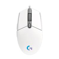 罗技 G102 二代 有线鼠标 8000DPI RGB 白色