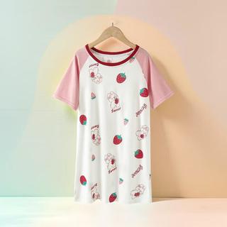 顶瓜瓜女童睡裙2025夏季儿童公主睡衣小女孩短袖大童家居服