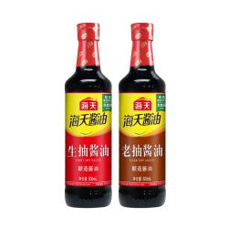 海天 老抽酱油1.9L*2点蘸提鲜好上色红烧炒菜调味调料大瓶装家用