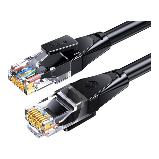 毕亚兹 超六类网线 2米 万兆千兆高速宽带线 CAT6A类网络工程家用电脑路由器监控跳线 8芯双绞成品跳线