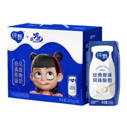 纯甄 巴氏杀菌热处理经典原味风味酸牛乳200g×16包（哪吒装）