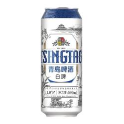 青岛啤酒 白啤11度大罐贵族整箱全麦酿造口感