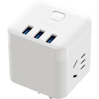 BULL 公牛 GN-U303UW 魔方插排 白色 无线款