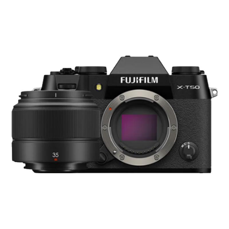 富士 X-T50 4020万像素 黑色 15-45mm镜头 微单相机