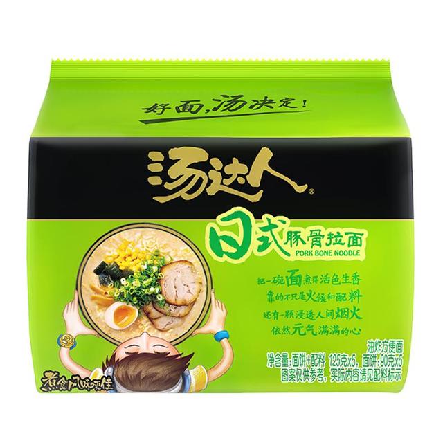 汤达人 Uni-President 统一 汤达人 日式豚骨拉面 125g*5袋