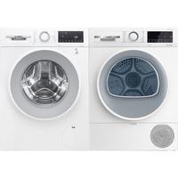 博世 云朵白系列 WGA152000W+WQA254D00W 热泵洗烘套装 白色