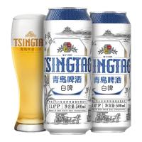 88VIP：青岛啤酒 全麦贵族白啤500ml*12听整箱酿造口感醇正
