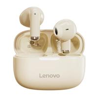 联想 真无线蓝牙耳机 半入耳式耳机 音乐运动游戏耳机蓝牙5.4 适用苹果华为小米手机 EA110月岩白