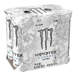 Monster Energy 魔爪（Monster）魔爪 Monster 无糖 能量风味 功能饮料 330ml*6罐运动饮料