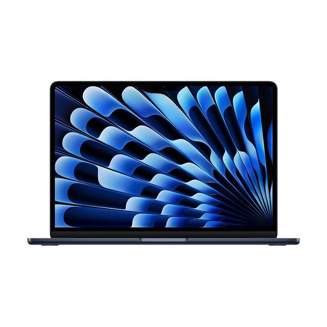PLUS会员：Apple AI笔记本/2025款MacBook Air13英寸M4 (10+8核) 16G 256G午夜色电脑MW123CH/A