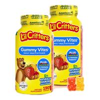 丽贵 小熊糖丽贵lilcritters儿童复合维生素营养软糖 190粒*2瓶