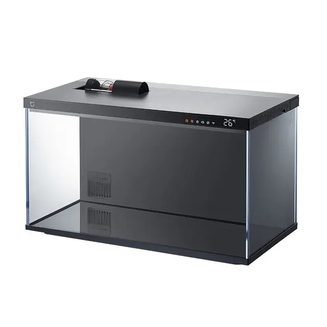 MIJIA 米家 MYG100 智能鱼缸+画法几何(造景+加热棒) 深空灰 44.6*24.6*29.5cm