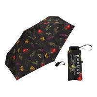 Wpc.遮阳伞plantica华道家花漾联名炫彩花黑胶防晒晴雨两用折叠太阳伞 黑色 五折伞