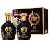 白水杜康 BAISHUIDUKANG 中国文化名酒白水杜康 BAISHUIDUKANG蓝花瓷大唐盛世52度500ml*2礼盒装纯粮礼盒 蓝色