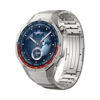 华为 WATCH GT 5 Pro 智能手表 46mm 钛空银 钛金属表带
