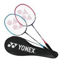 YONEX 羽毛球拍对拍专业训练轻量耐打NR6000i红蓝附球 手胶