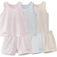 丽婴房（Les enphants）童装婴儿衣服儿童背心内衣套装男童棉质睡衣套装夏季家居服 蓝色 140 cm/10岁