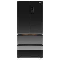 移动端、京东百亿补贴：东芝 黑钻石系列 GR-RF559WI-PG1B1 风冷法式门冰箱 559L 影黑