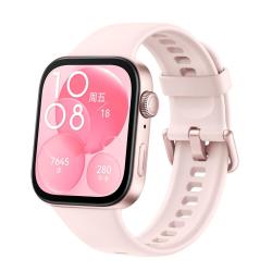 华为 WATCH FIT 3 智能手表 星云粉 氟橡胶表带