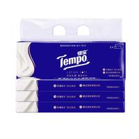 得宝（TEMPO）乳霜纸 Lotion4层30抽*3包 保湿婴儿纸巾 抽纸