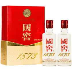 国窖1573 泸州老窖国窖1573 浓香型 高度白酒 52度50ml*2瓶礼盒装 防伪查询随机附带