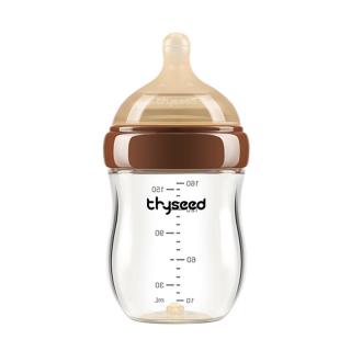 世喜 玻璃奶瓶0-6个月新生儿奶瓶防胀气0-3个月婴儿奶嘴160ml（0-1月）