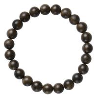 月印百川沉香木手串 高油圆珠男女款单圈文玩手链 单珠约8mm