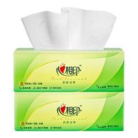 心相印 茶语丝享系列 抽纸 3层*100抽*2包(190*132mm)