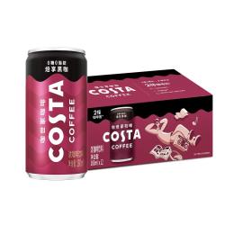 芬达 Coca-Cola 可口可乐 COSTA 咖世家焙享黑咖浓咖啡饮料 180ml*12罐