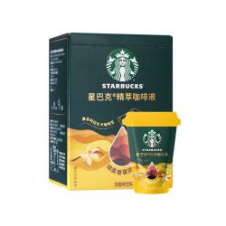 星巴克 精萃咖啡液 阿拉比卡豆 0糖0脂浓醇黑咖啡 绵柔香草风味 6杯