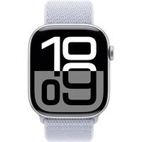 Apple 苹果 Watch Series 10 GPS款 智能手表 42mm 银色铝金属表壳 青云色回环式运动表带