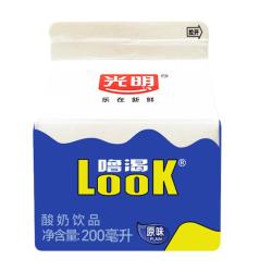 光明 LOOK 噜渴 光明噜渴酸奶饮品 原味 200ml*10盒