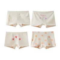 【纯棉里裆7A抑菌】多条儿童内裤女平角中大童女童内裤不夹pp