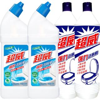 超威 强效洁厕灵 500g*4瓶 松木香 卫生间浴室马桶厕所清洁剂