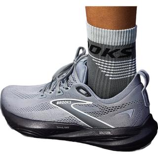 布鲁克斯（BROOKS）男子透气缓震跑鞋Glycerin 22甘油22 浅铁灰/乌木色/浅灰白 44.5 
