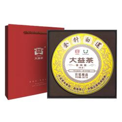 大益 4年陈 金针白莲 宫廷臻品 357g 赠礼袋