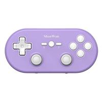 SHANWAN山弯Q37XDV轻薄游戏手柄霍尔摇杆安卓ios电脑蓝牙无线可充电迷你便携机械轻触肩键可插兜手掌大小 葡萄紫
