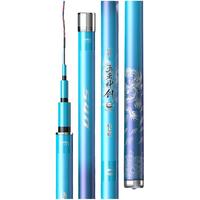 沃鼎王者神剑轻量大物竿碳纤维超轻超硬鲢鳙巨物鱼竿手竿钓鱼竿台钓竿 9m 轻量版-王者神剑