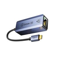 毕亚兹 5G外置网卡 Type-C千兆有线网卡 USB-C转RJ45网口转换器 网线转接头