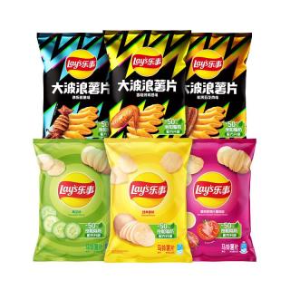 乐事 薯片袋装40g*3包+大波浪40g*3包 240g