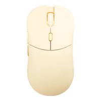 B.O.W航世 MD506L 双模无线蓝牙鼠标 背光充电静音人体工学游戏电竞办公笔记本电脑家用通用鼠标 奶茶色-双模鼠标 充电