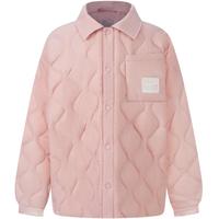 波司登（BOSIDENG）奥莱特价清仓冬季羽绒服男女童简约短款90绒保暖外套T30133613DS 银星粉1312 105 /56