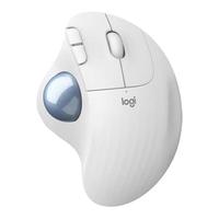 罗技 ERGO M575 2.4G蓝牙 双模无线鼠标 2000DPI 珍珠白