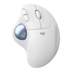 罗技 ERGO M575 2.4G蓝牙 双模无线鼠标 2000DPI 珍珠白