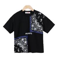 史努比童装男童T恤短袖女宝宝上衣2022儿童衣服潮流花纹夏装