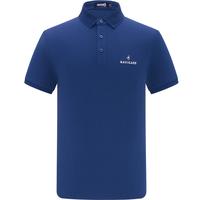 Navigare意大利小帆船短袖POLO衫男士夏季透气时尚上衣翻领简约通勤体恤衫 方钠石蓝 XL 码